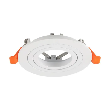 V-TAC Portafaretto LED da Incasso Rotondo GU10 e GU5.3 (MR16) Alluminio Bianco