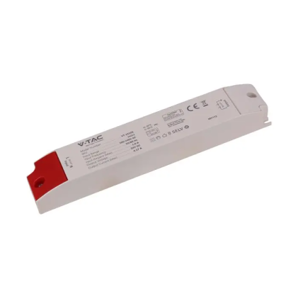 V-TAC Alimentatore in Plastica 100W 24V 4.17A con 1 Uscita Bianco 300x41x30mm IP44