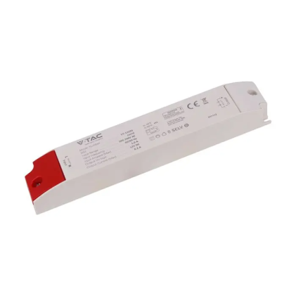 V-TAC Alimentatore in Plastica 100W 12V 8.3A con 1 Uscita Bianco 300x41x30mm IP44