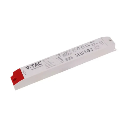 V-TAC Alimentatore in Plastica 200W 12V 16.5A con 1 Uscita Bianco 320x41x30mm IP44