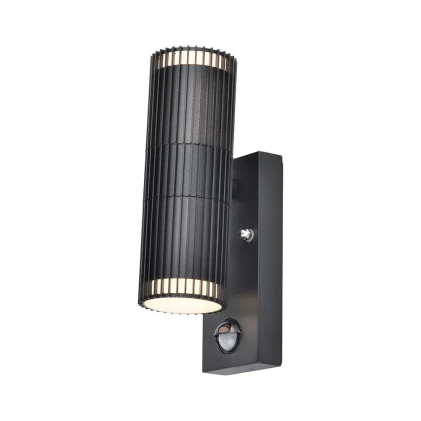 V-TAC Applique LED da Esterno 2xGU10 (max 10W) Sensore PIR Luce Up/Down IP44