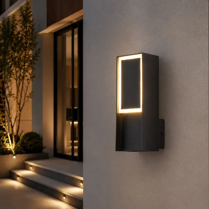 V-TAC Applique LED da Esterno 5W Rettangolare Nera 3000K IP54