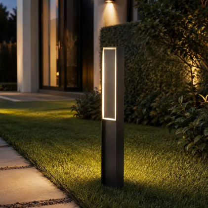 V-TAC Paletto LED da Giardino 24W Quadrato 800mm Grigio 3000K IP54