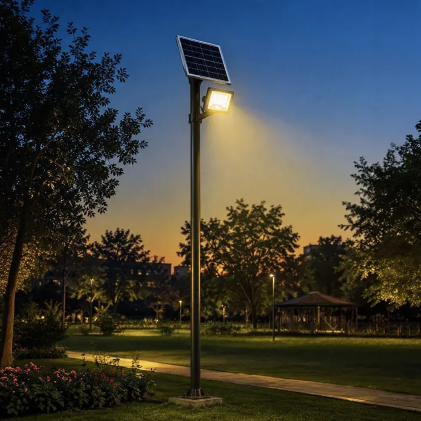 V-TAC Faro LED Solare 20W con Telecomando Cavo 5m Nero CCT Dimmerabile IP65