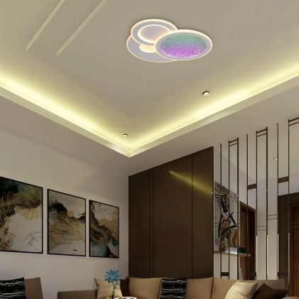 V-TAC Lampadario LED 80W Decorativo con Telecomando Bianco CCT Dimmerabile