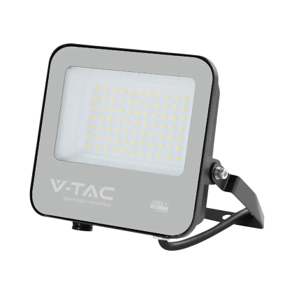 V-TAC PRO Faro LED SMD Chip CREE 50W 185LM/W Nero 6500K IP65