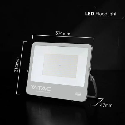 V-TAC PRO Faro LED SMD Chip CREE 200W 185LM/W Cavo 1m Nero 4000K IP65