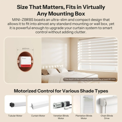 Sonoff Interruttore Smart Mini Zigbee per Tapparelle Motorizzate