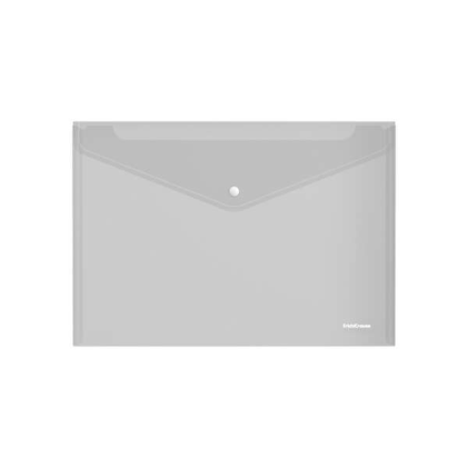 Portadocumenti busta classica Erichkrause Fizzy А4 - Realizzato in plastica - Texture ruvida - Trasparente