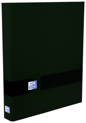 Raccoglitore ad anelli Oxford & You A4+ - Copertina extra rigida e resistente - Dorso da 60 mm - 4 Anelli da 40 mm - Colore nero