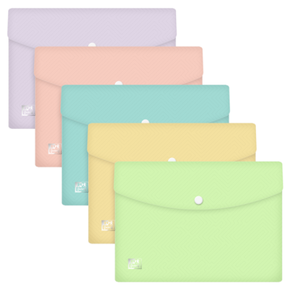 Busta Oxford A5 PP Trasparente - Forte e Durevole - Misura Standard - Trasparente - Ideale per Documenti Formato A5