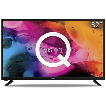 Tv Qbell Qt32A03 32 Pollici 1366X768 Hd Lcd Dvb-T2 Black [Grade B] -Ricondizionato