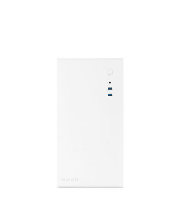 Nuwo Case Office M-Atx Eguera A123 0.60Mm Spcc Usb3.0 80Mm Front Metal Double Side Mesh Bianco