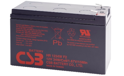 Hr1234W Batteria Ermetica Al Piombo 12V 9Ah