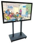 Trolley Per Monitor Da 42"A 75" Reg Olabile In Altezza Con 4 Ruote