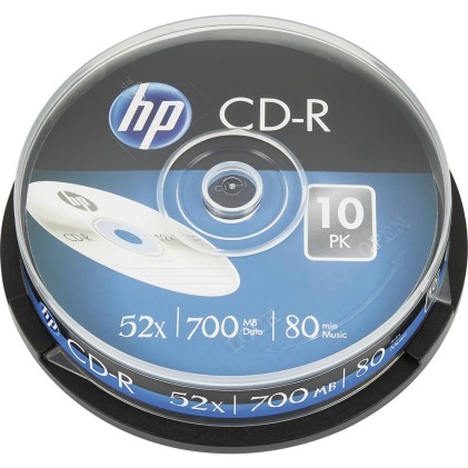 HP CRE00019 CD-R 80Min/700MB/52x Cakebox (10 Disc)
