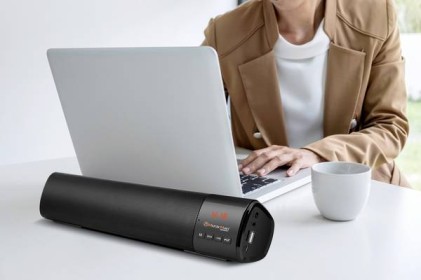 Mini Sounbar Bluetooth Con Modalita  Di Collegamento Usb, Aux 3,5Mm