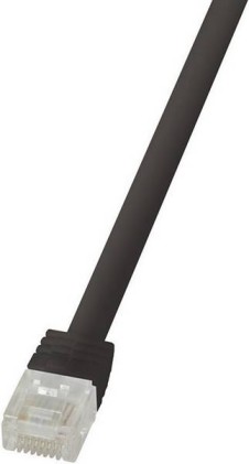 LOGILINK CF2093U LOGILINK - Patch Cable Flat Cat.6 U/UTP SlimLine black 10m