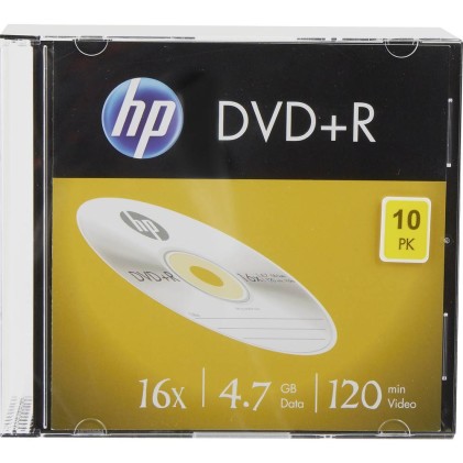 HP DRE00085 DVD+R 4.7GB/120Min/16x Slimcase (10 Disc)