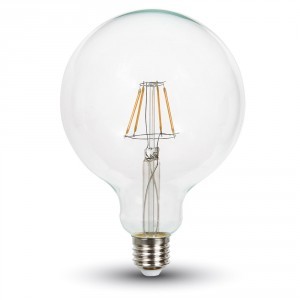 V-TAC VT-1979 Lampadina LED E27 10W Filament G125 6000K Bianco freddo - SKU 4424