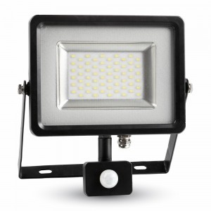 V-TAC VT-4830 PIR Faretto LED 30W con sensore crepuscolare e movimento - Bianco caldo 3000K - SKU 5699