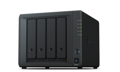 Server di archiviazione NAS Synology DiskStation DS418 - Fino a 4 unit&agrave; di archiviazione - Interfaccia supportata SATA III - Compatibile con 2,5", 3,5" - 2x RJ-45, 2x USB 3.0