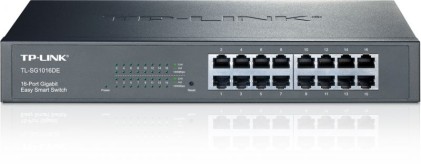Switch 16P Gigabit Easy Managed Tpl Ink/Kit Montaggio Rack