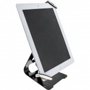 InLine Supporto Tablet 7"-10.1" Stand antitaccheggio, lucchetto a chiave, cavo acciaio 4,4mm x 1,5m, nero