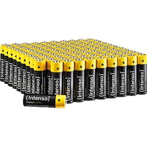 INTENSO 100X AA Batteria alcalina, AA (stilo), confezione da 100 pezzi
