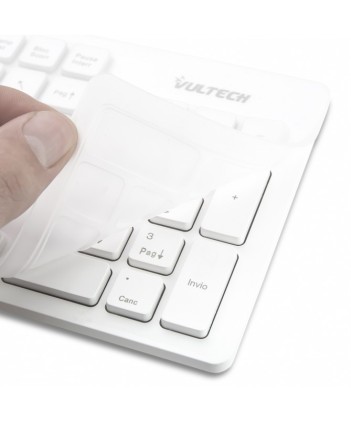 Kit Tastiera e Mouse Bianco Wireless Vultech KM-750WB 1600DPI Regolabili 2,4GHz