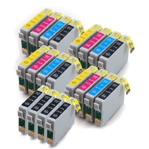 Kit 20 cartucce compatibili per Epson T0711 T0712 T0713 T0714 Nero Ciano Magenta Giallo