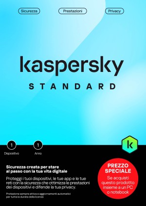 Kaspersky Standard 1 Dispositivo 1 Anno Slim Sierra Bs It Att