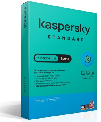Kaspersky Standard 5Dev 1Y Superslimbox It