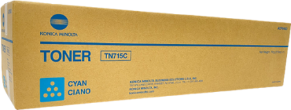ORIGINALE Konica Minolta toner ciano ACP8450 TN-715C 45000 pagine