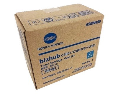 Cartuccia toner ciano originale Konica Minolta TNP49 - TNP49C/A95W450