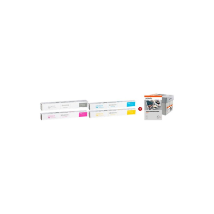 ORIGINALE Kyocera Value Pack nero / ciano / magenta / giallo / Bianco TK-8365 MCVP + Prindo Universal Papier 2500 Blatt 61000 pagine