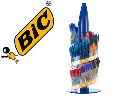 Bic Cristal Family Display da 770 penne a sfera - Punta a sfera da 1,6 mm - Corsa da 0,42 mm - Inchiostro a base di olio - Colori assortiti