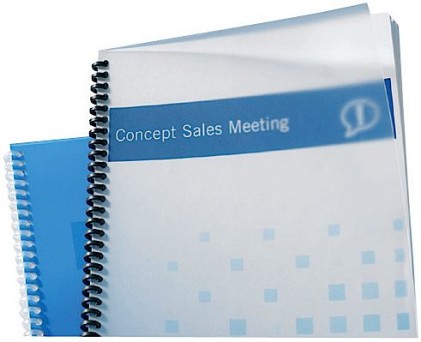 GBC PolyClearView Confezione da 100 copertine per rilegatura A4 - 300 micron - Trasparente opaco