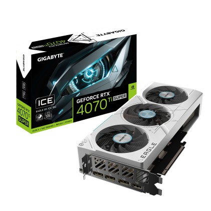 VGA Gigabyte GeForce&reg; RTX 4070 Ti SUPER 16GB EAGLE OC ICE