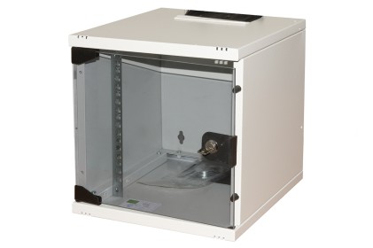 Armadio 6U 10" Mm 300Mx300 Porta Vetro Colore Grigio