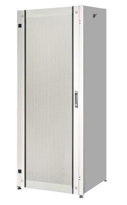 Armadio Rack Per Reti 19" 26U (A)1291, (L)600, (P)600 Colore Grigio Porta Traforata Serie Eavi