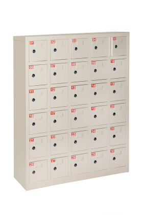 Box 30 Alloggiamenti In Metallo Con Chiusura Chiave, Misure 110.5X23X90