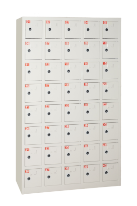 Box 40 Alloggiamenti In Metallo Con Chiave Misure Cm 145.5X23X90