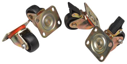 Set 4 Ruote Per Armadi Rack Link Serie Eavi