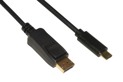 Cavo Usc-C Maschio - Displayport  1.2 Maschio Con Hdcp 2.2 4K60Hz Mt 1,80