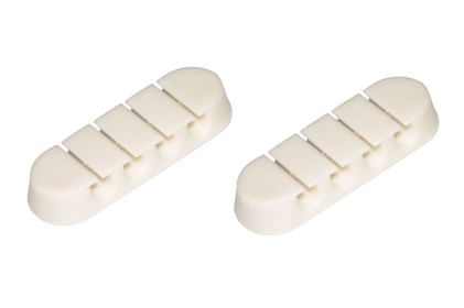 Kit 2 Pezzi Supporti Per Gestione Cavi 4 Posizioni Bianco