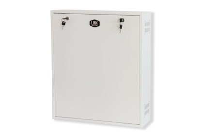 Box A Muro Per Dvr, 2 Chiavi, 2 Switch Per Allarmi  Bianco, Cm 53X13X65