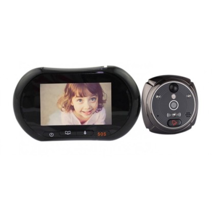 Spioncino Digitale LKM Security Con Schermo Touch Screen Da 3,7 Pollici