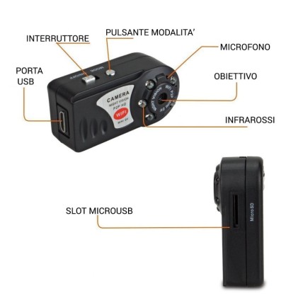 Mini Videocamera P2P WiFi Portatile LKM Security Telecamera IP Mini DV Con Rilevatore Di Movimento E Funzione Di Visione Notturna Per IPhone Android IPad PC