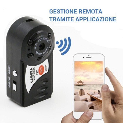 Mini Videocamera P2P WiFi Portatile LKM Security Telecamera IP Mini DV Con Rilevatore Di Movimento E Funzione Di Visione Notturna Per IPhone Android IPad PC